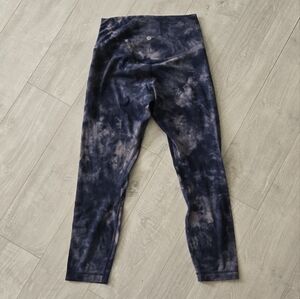 lululemon athletica Navy Tie-Dye High-Rise Leggings